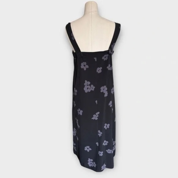 Everlane Women's Apron Dress Black/Gray Flowers Sleeveless Tank - Picture 7 of 7